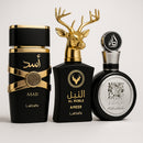 KIT 3 PERFUMES MASCULINOS ÁRABES (100ml cada) | ASAD LATTAFA + FAKHAR BLACK + AL NOBLE [ESQUENTA BLACK FRIDAY]