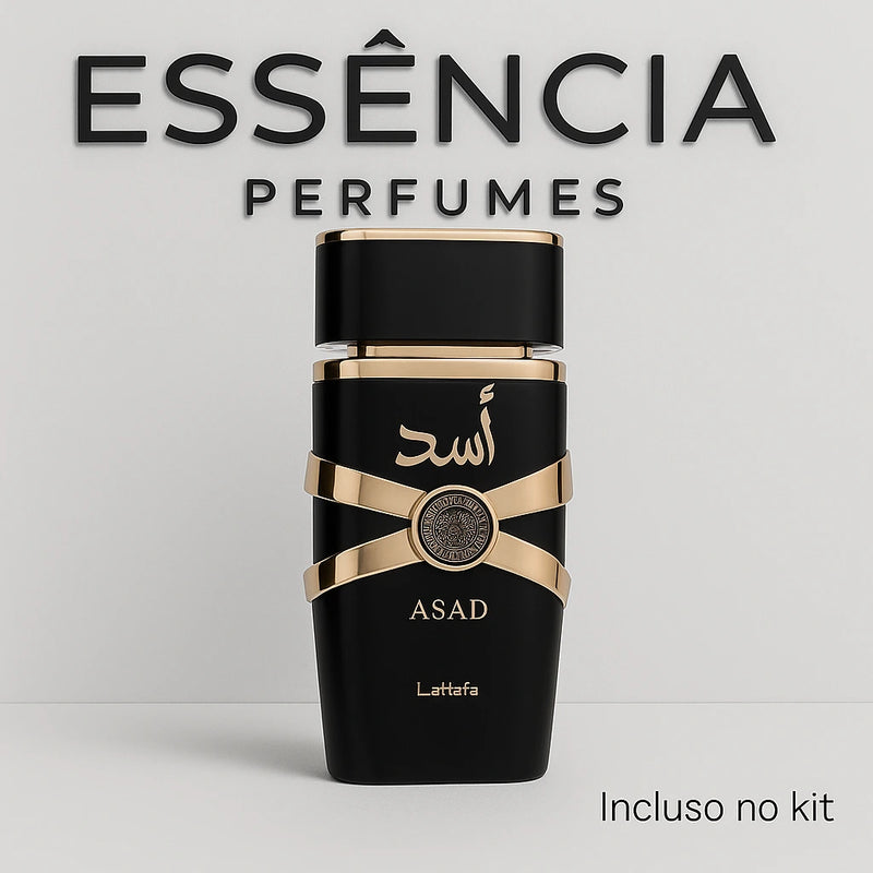 (PROMOÇÃO DE DIA DO CLIENTE) Kit 3 Perfumes Masculinos Importados (100ml cada)  - Asad Lattafa + One Million + 212 VIP Black