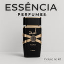 KIT CASAL - 4 PERFUMES IMPORTADOS ÁRABES 100ml CADA | ASAD LATTAFA + FAKHAR BLACK + YARA LATTAFA + FAKHAR ROSE (PROMOÇÃO DE DIA DOS NAMORADOS)