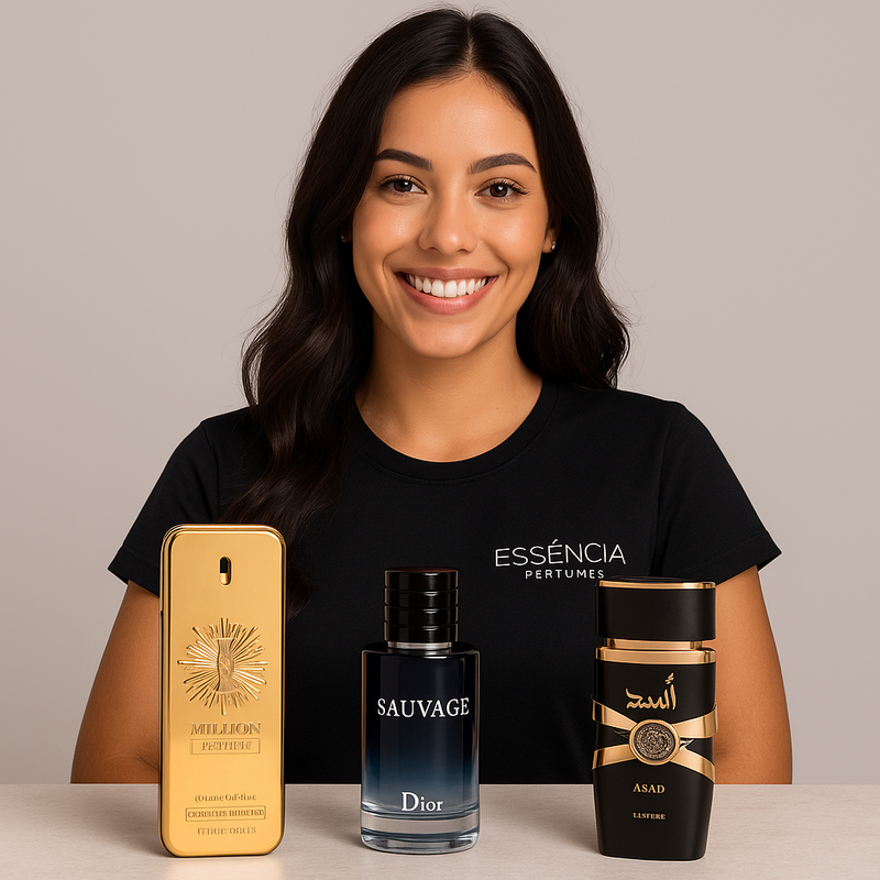 KIT 3 PERFUMES MASCULINOS IMPORTADOS (100ml cada) | ASAD LATTAFA + ONE MILLION + SAUVAGE DIOR [ESQUENTA BLACK FRIDAY]