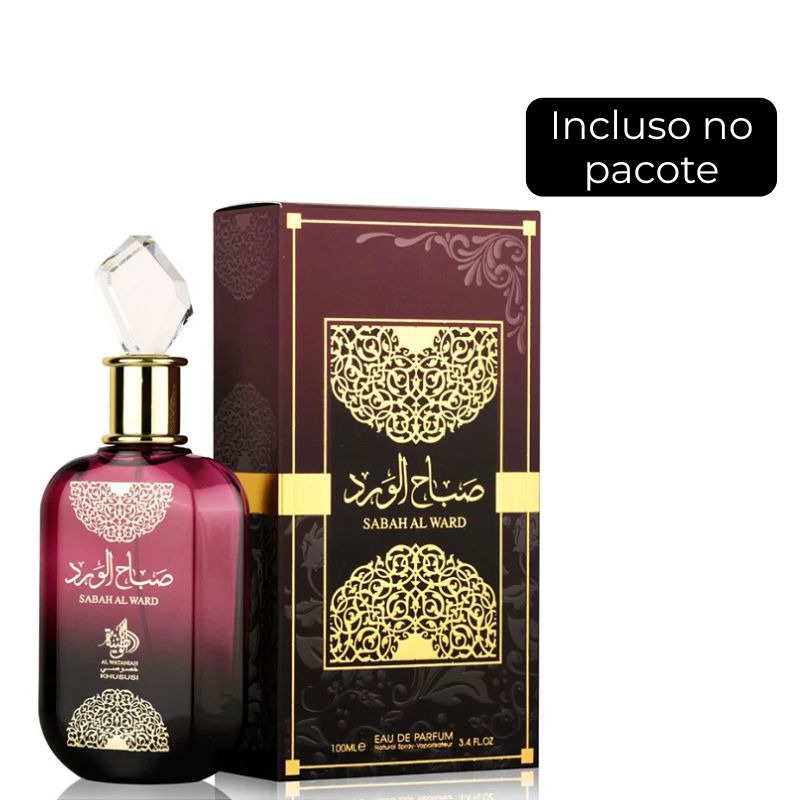 KIT 4 PERFUMES IMPORTADOS ÁRABES 100ml CADA (FAKHAR+YARA+ROYAL+SARAH AL WARD)