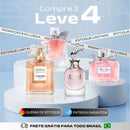 Kit 4 Perfumes Femininos Importados (100ml cada)  - Coco Chanel + Scandal + La Vie + Miss Dior